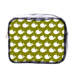 Cute Whale Illustration Pattern Mini Toiletries Bag (one Side) by GardenOfOphir