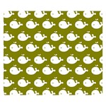 Cute Whale Illustration Pattern Premium Plush Fleece Blanket (Small) 50 x40  Blanket Front