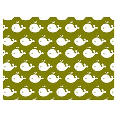 Cute Whale Illustration Pattern Premium Plush Fleece Blanket (extra Small) by GardenOfOphir