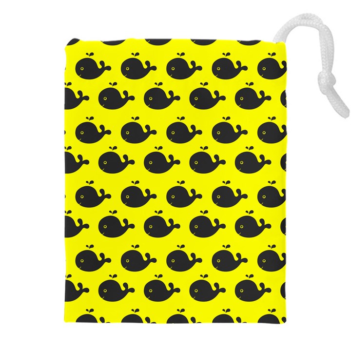 Cute Whale Illustration Pattern Drawstring Pouch (5XL)