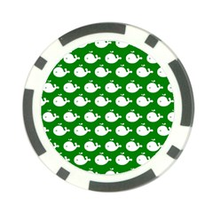 Cute Whale Illustration Pattern Poker Chip Card Guard by GardenOfOphir