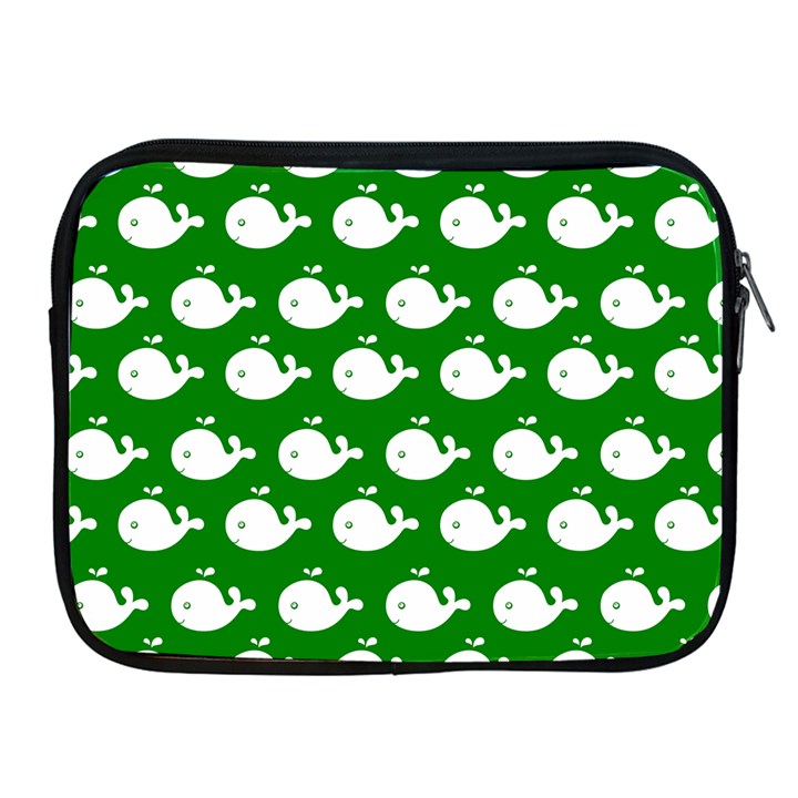 Cute Whale Illustration Pattern Apple iPad 2/3/4 Zipper Cases