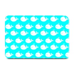 Cute Whale Illustration Pattern Plate Mats by GardenOfOphir