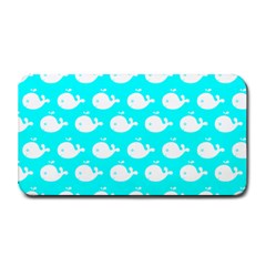 Cute Whale Illustration Pattern Medium Bar Mat by GardenOfOphir