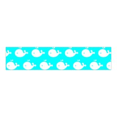 Cute Whale Illustration Pattern Velvet Scrunchie by GardenOfOphir