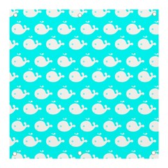 Cute Whale Illustration Pattern Banner And Sign 3  X 3  by GardenOfOphir