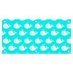 Cute Whale Illustration Pattern Banner And Sign 6  X 3  by GardenOfOphir