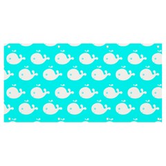 Cute Whale Illustration Pattern Banner And Sign 8  X 4  by GardenOfOphir