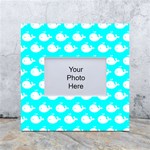 Cute Whale Illustration Pattern White Box Photo Frame 4  x 6  Front