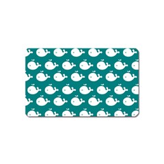 Cute Whale Illustration Pattern Magnet (name Card) by GardenOfOphir