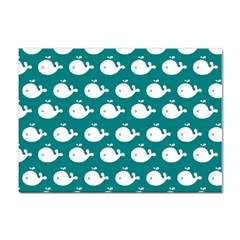 Cute Whale Illustration Pattern Sticker A4 (100 Pack) by GardenOfOphir