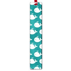 Cute Whale Illustration Pattern Large Book Marks by GardenOfOphir