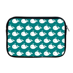 Cute Whale Illustration Pattern Apple Macbook Pro 17  Zipper Case by GardenOfOphir