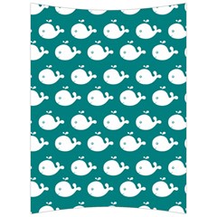 Cute Whale Illustration Pattern Back Support Cushion by GardenOfOphir