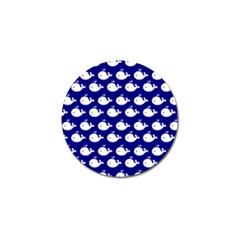 Cute Whale Illustration Pattern Golf Ball Marker (4 Pack) by GardenOfOphir