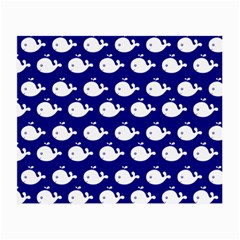 Cute Whale Illustration Pattern Small Glasses Cloth (2 Sides) by GardenOfOphir