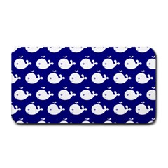 Cute Whale Illustration Pattern Medium Bar Mat by GardenOfOphir