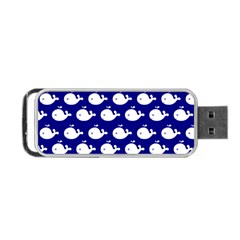 Cute Whale Illustration Pattern Portable Usb Flash (one Side) by GardenOfOphir