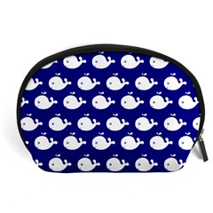 Cute Whale Illustration Pattern Accessory Pouch (large) by GardenOfOphir