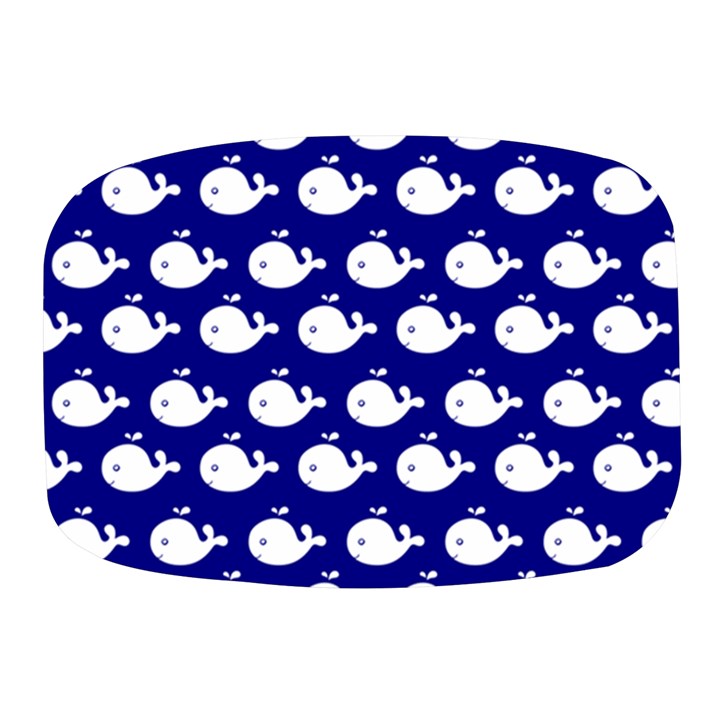 Cute Whale Illustration Pattern Mini Square Pill Box