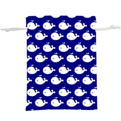 Cute Whale Illustration Pattern Lightweight Drawstring Pouch (xl) by GardenOfOphir