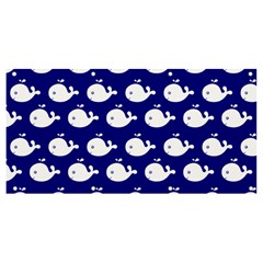 Cute Whale Illustration Pattern Banner And Sign 8  X 4 