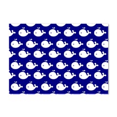 Cute Whale Illustration Pattern Crystal Sticker (a4) by GardenOfOphir