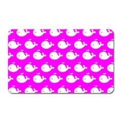 Cute Whale Illustration Pattern Magnet (rectangular) by GardenOfOphir