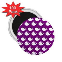 Cute Whale Illustration Pattern 2 25  Magnets (100 Pack)  by GardenOfOphir