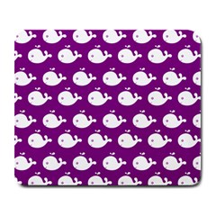 Cute Whale Illustration Pattern Large Mousepad by GardenOfOphir