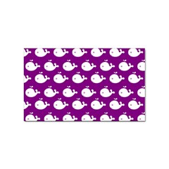 Cute Whale Illustration Pattern Sticker (rectangular) by GardenOfOphir