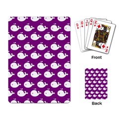 Cute Whale Illustration Pattern Playing Cards Single Design (rectangle) by GardenOfOphir