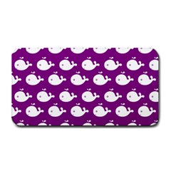 Cute Whale Illustration Pattern Medium Bar Mat by GardenOfOphir