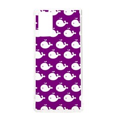 Cute Whale Illustration Pattern Samsung Galaxy Note 20 Tpu Uv Case by GardenOfOphir