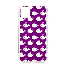 Cute Whale Illustration Pattern Iphone 11 Tpu Uv Print Case by GardenOfOphir