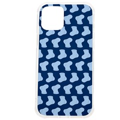 Blue Cute Baby Socks Illustration Pattern Iphone 12 Pro Max Tpu Uv Print Case by GardenOfOphir