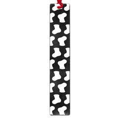 Black And White Cute Baby Socks Illustration Pattern Large Book Marks by GardenOfOphir