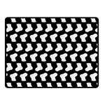 Black And White Cute Baby Socks Illustration Pattern Two Sides Fleece Blanket (Small) 45 x34  Blanket Front