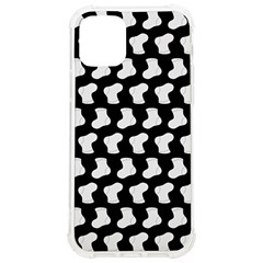 Black And White Cute Baby Socks Illustration Pattern Iphone 12/12 Pro Tpu Uv Print Case by GardenOfOphir