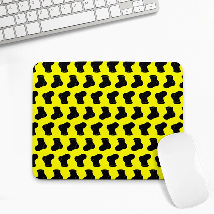 Cute Baby Socks Illustration Pattern Small Mousepad