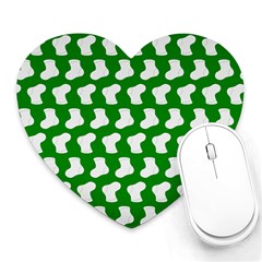 Cute Baby Socks Illustration Pattern Heart Mousepad by GardenOfOphir