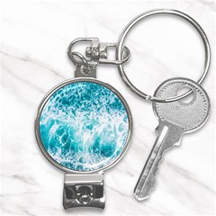 Tropical Blue Ocean Wave Nail Clippers Key Chain by Jack14