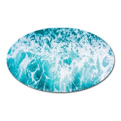 Tropical Blue Ocean Wave Oval Magnet by Jack14