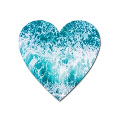 Tropical Blue Ocean Wave Heart Magnet by Jack14