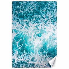 Tropical Blue Ocean Wave Canvas 24  X 36  by Jack14