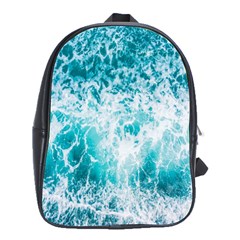 Tropical Blue Ocean Wave School Bag (large) by Jack14