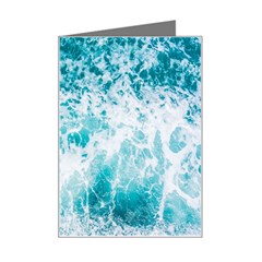 Tropical Blue Ocean Wave Mini Greeting Card by Jack14