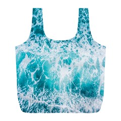 Tropical Blue Ocean Wave Full Print Recycle Bag (l) by Jack14