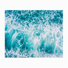 Tropical Blue Ocean Wave Small Glasses Cloth (2 Sides) by Jack14