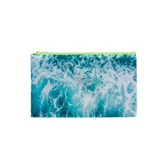 Tropical Blue Ocean Wave Cosmetic Bag (xs) by Jack14